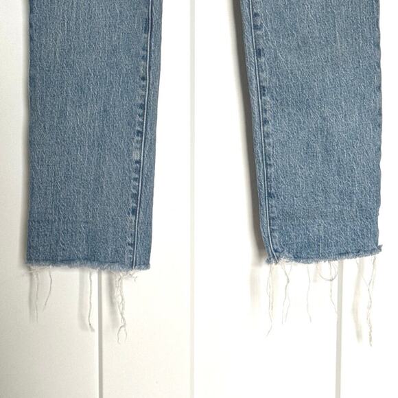 Madewell The Mid-Rise Perfect Vintage Jean Women’s Size 25T Raw Hem Edition - Picture 5 of 11